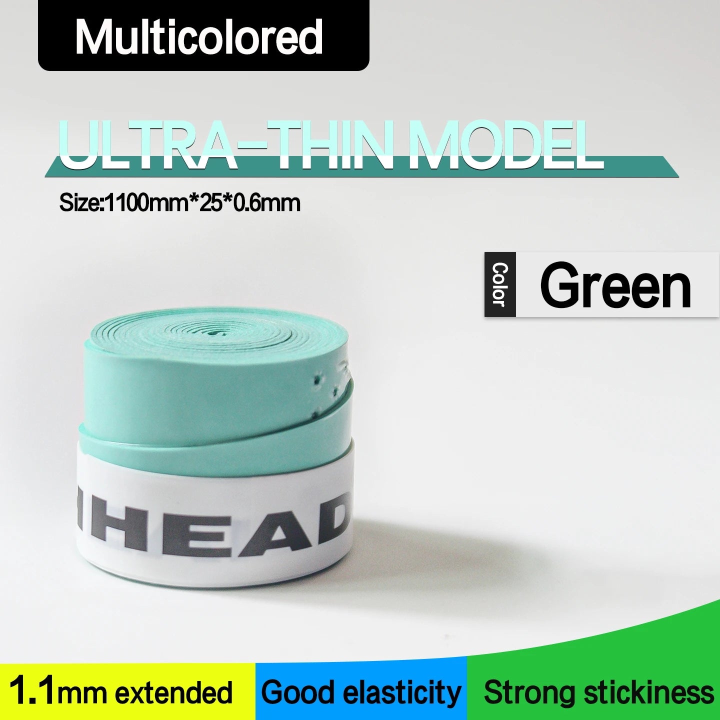 HEAD Anti-Slip Sweatband Grip Tape (15-Pack) for padel