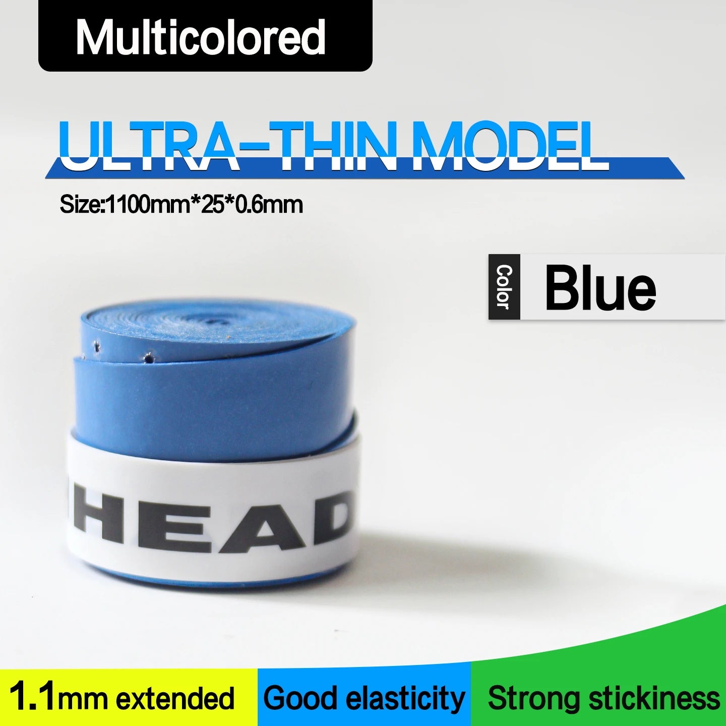 HEAD Anti-Slip Sweatband Grip Tape (15-Pack) for padel